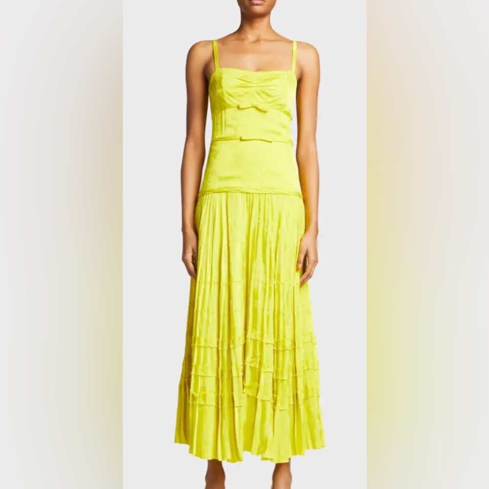 Jason Wu Collection, Floral Jacquard Bow-Front Crepe Day Dress, Size 4